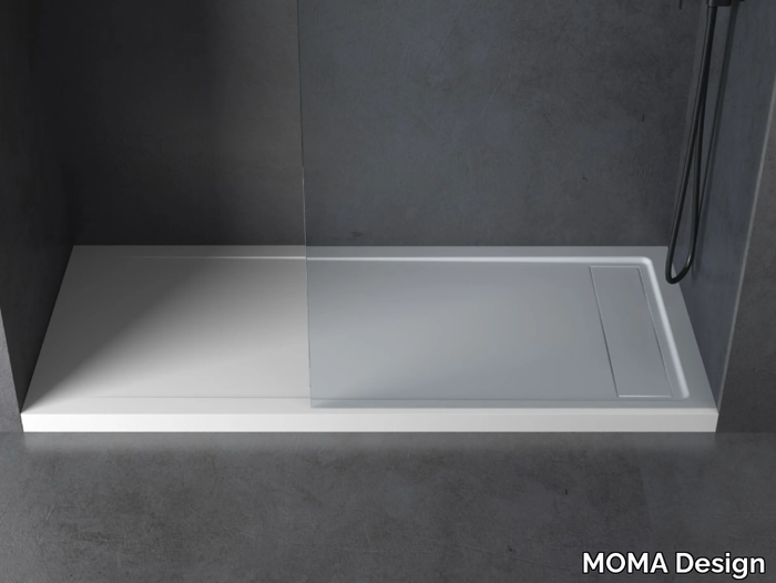 METRO - Rectangular Solid Surface shower tray _ MOMA Design