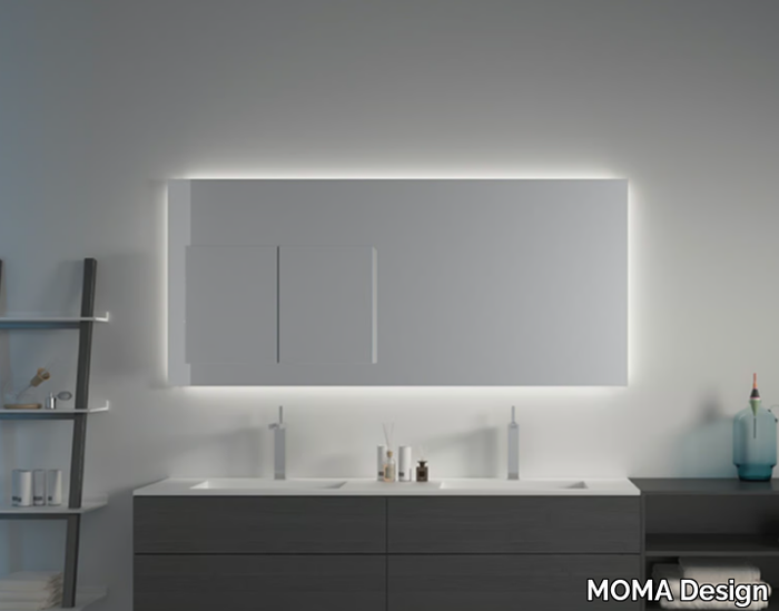 MIRR IN MIRROR - Wall-mounted bathroom mirror with cabinet _ MOMA Design