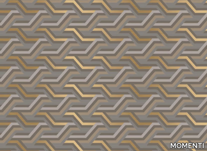 CAS-05 GOLD - Glass-fibre wall tiles / wallpaper _ MOMENTI