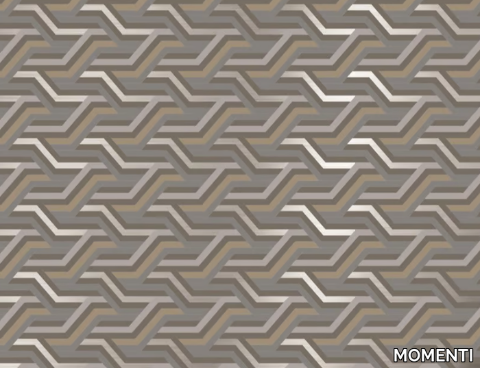 CAS-05 SILVER - Glass-fibre wall tiles / wallpaper _ MOMENTI