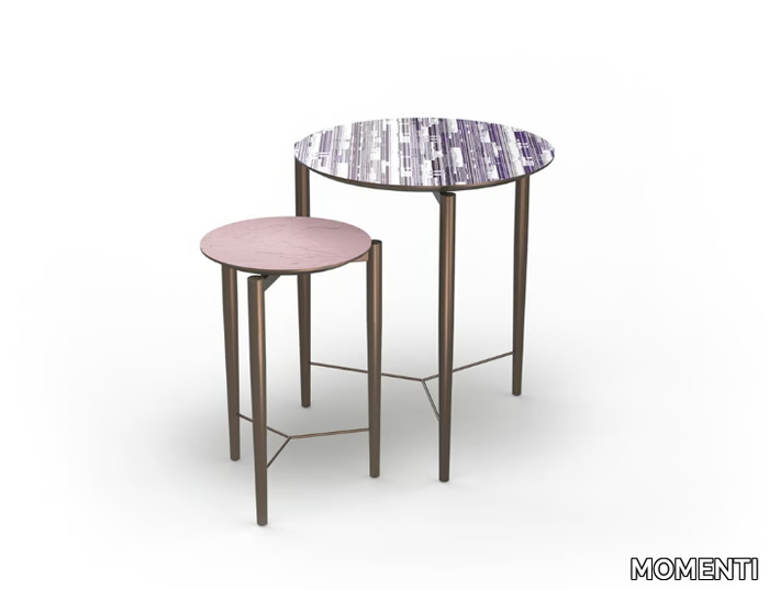 DALÌ DL-01/02 - Round metal coffee table _ MOMENTI