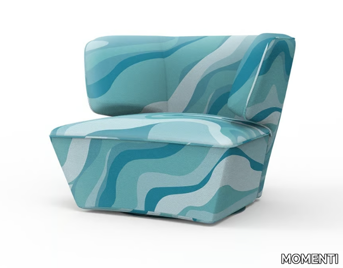 DIANA DNA1 - Wing fabric armchair _ MOMENTI