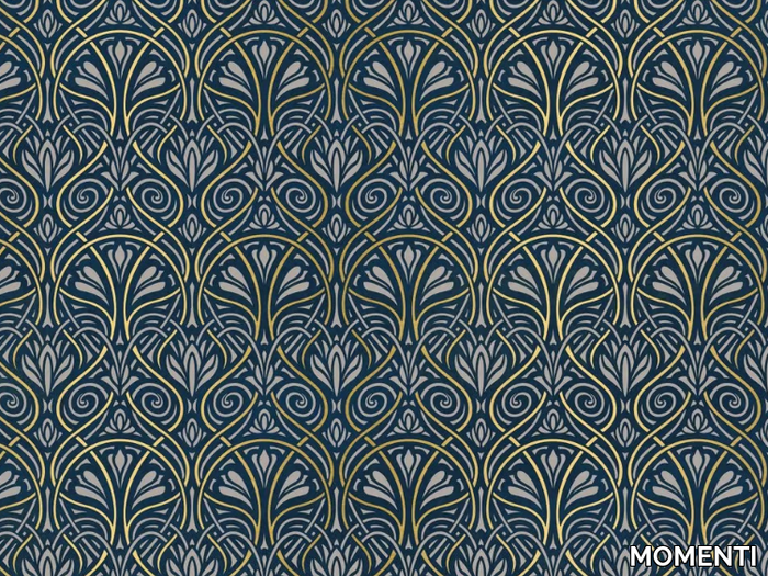 FAB-06 GOLD - Glass-fibre wallpaper _ MOMENTI