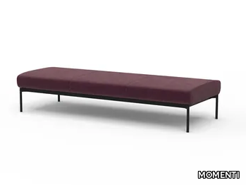 FAUNO FAU89 - Fabric 3 seater pouf / bench _ MOMENTI