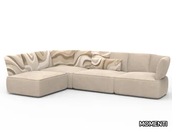 FLEUR FLE28 - Corner fabric sofa _ MOMENTI