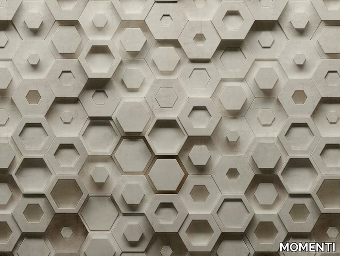 LAB-06 - Glass-fibre wall tiles / wallpaper _ MOMENTI