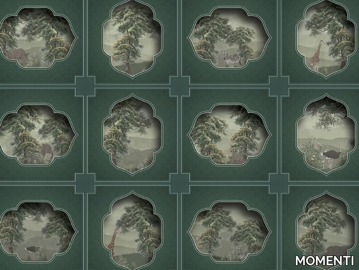 STU-26 - Glass-fibre wall tiles / wallpaper _ MOMENTI