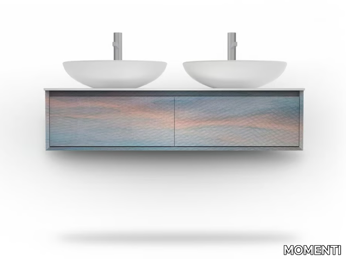 PILAR MQM3140C/4140D - Wall-mounted vanity unit with drawers _ MOMENTI