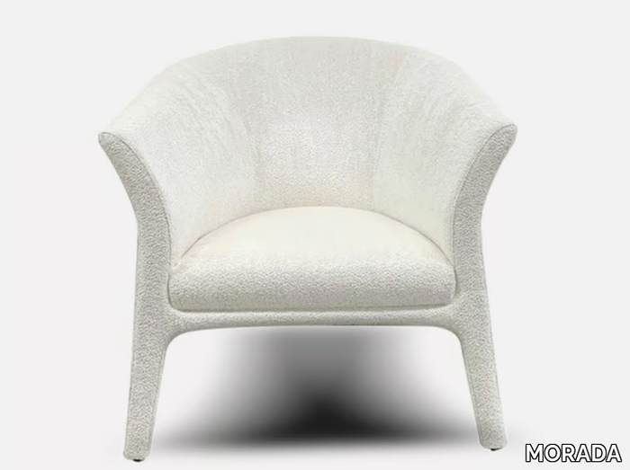 MILLE - Upholstered fabric armchair with armrests _ MORADA