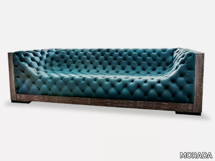 NUBE - Tufted leather sofa _ MORADA