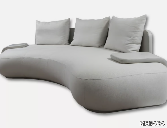 SILHOUETTE - Curved fabric sofa _ MORADA