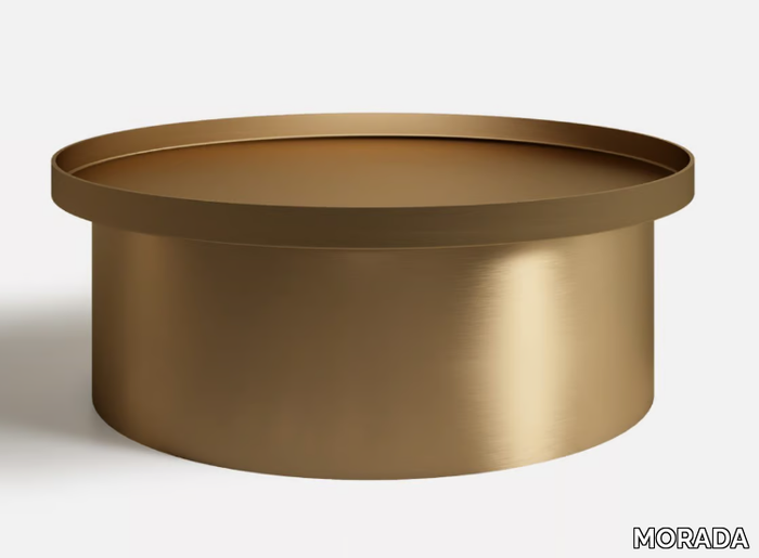 CALIZ - Round metal coffee table _ MORADA