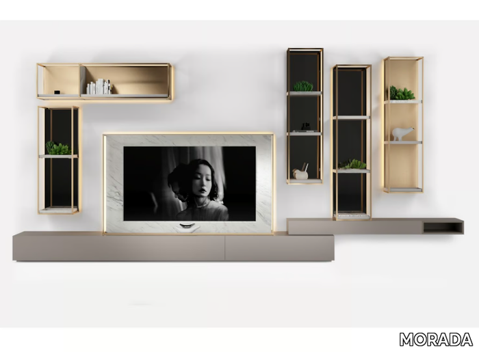 EXCELSIOR - Custom modular beech storage wall _ MORADA