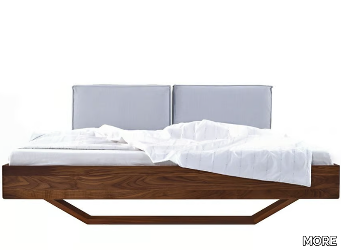 B15 - Wooden double bed _ MORE