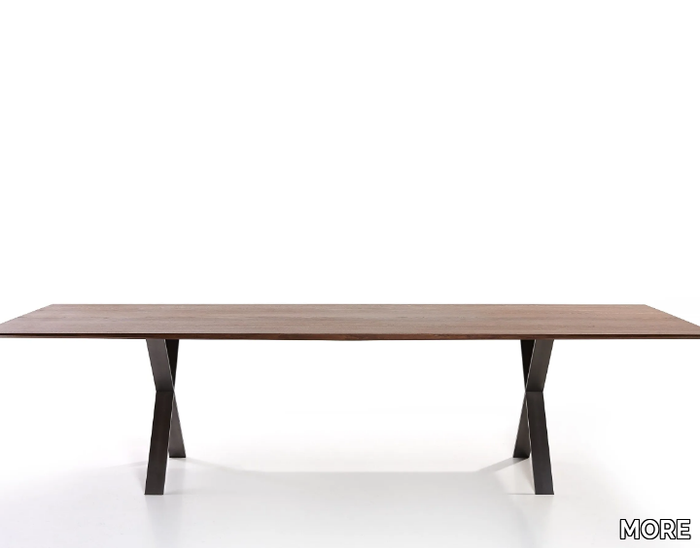 LAX - Rectangular wooden dining table _ MORE