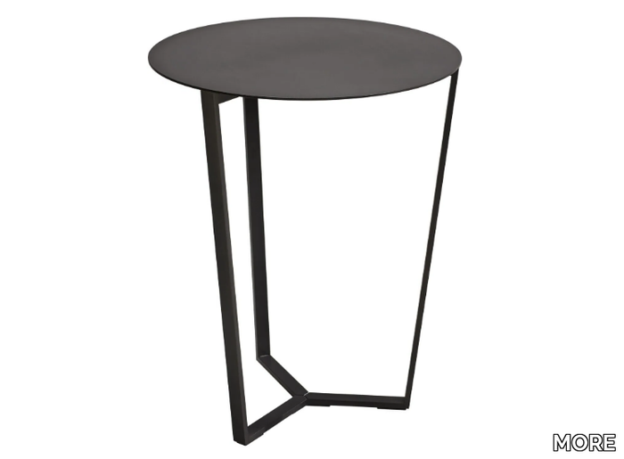 PERO - Round steel high side table _ MORE