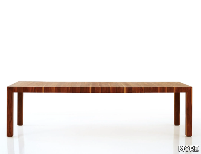 VOLTA - Rectangular wooden dining table _ MORE