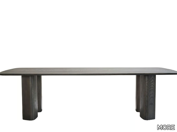 OSO - Rectangular solid wood dining table _ MORE