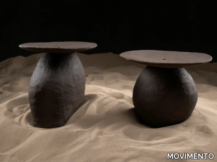 SENEX - Handmade round ceramic coffee table _ MOVIMENTO