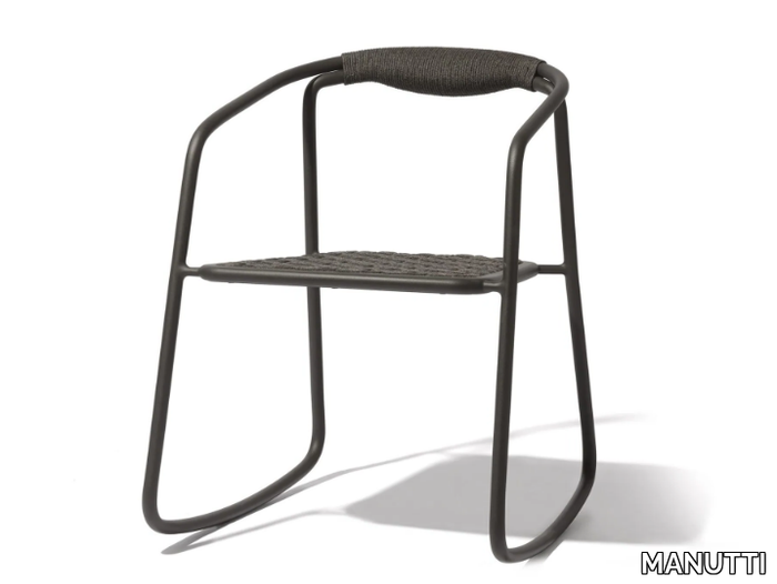 DUO - Rocking rope garden chair _ MANUTTI