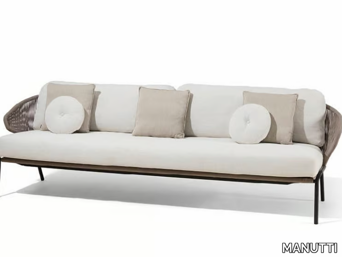 RADOC - 3 seater rope garden sofa _ MANUTTI