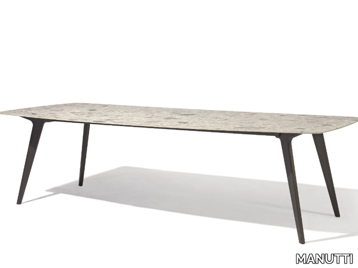 TORSA - Rectangular ceramic garden table _ MANUTTI