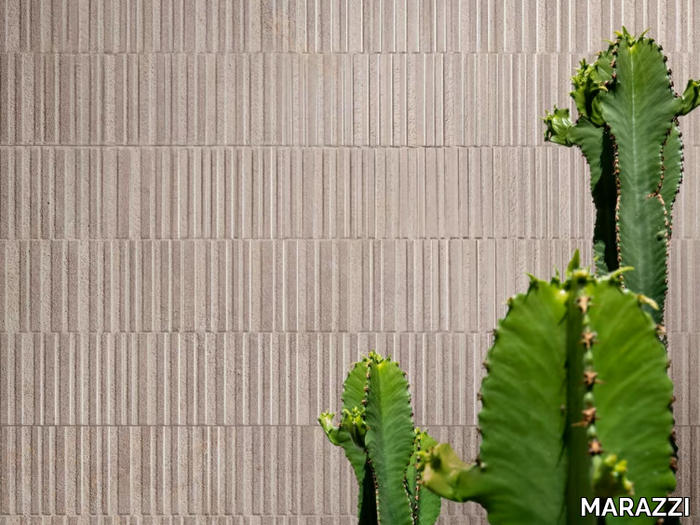 NATURALIA - Indoor white-paste 3D Wall Cladding with stone effect _ MARAZZI