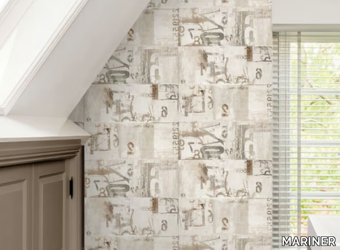 BOSTON DECORO - Porcelain stoneware wall tiles with concrete effect _ MARINER