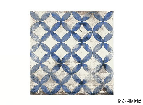 MAIOLICHE 3 BLU - Porcelain stoneware wall/floor tiles with encaustic effect _ MARINER