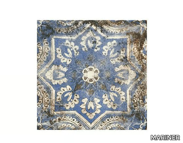 MAIOLICHE 4 BLU - Porcelain stoneware wall/floor tiles with encaustic effect _ MARINER