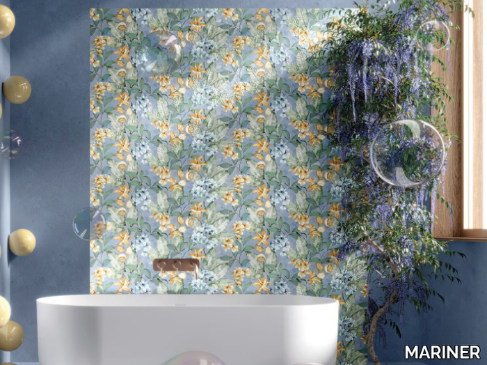 PANTONE 2.0 FLOWERS - Rectified porcelain stoneware wall tiles _ MARINER