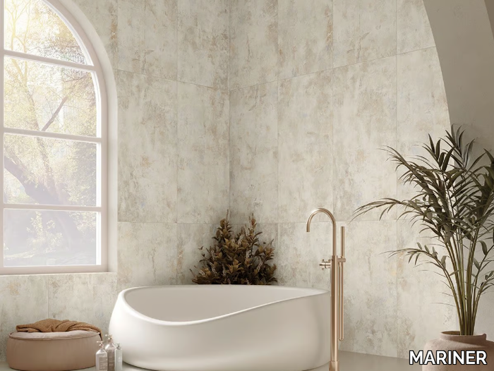 SANCTUARY SAND - Rectified porcelain stoneware wall/floor tiles with concrete effect _ MARINER