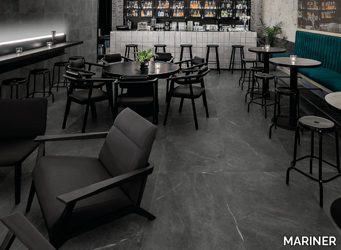 STAR BLACK - Porcelain stoneware wall/floor tiles with stone effect _ MARINER