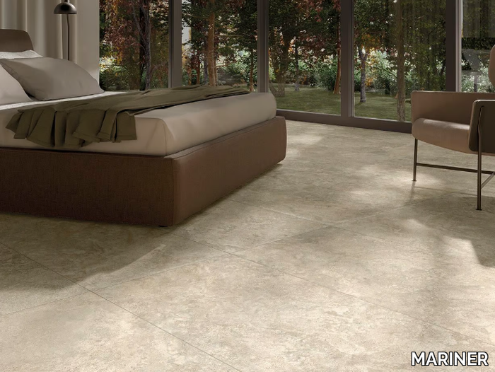 THEORY BEIGE - Rectified porcelain stoneware wall/floor tiles with stone effect _ MARINER