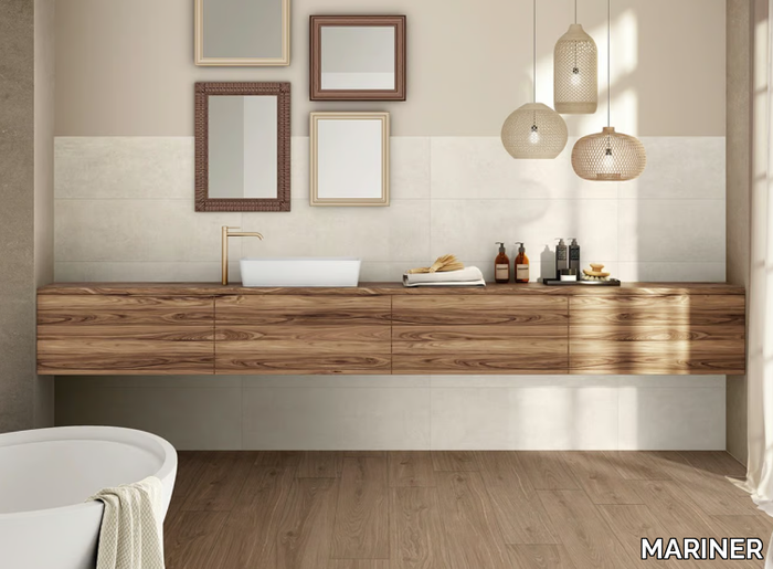 ABSOLUTE RIGHE EARTH - Indoor porcelain stoneware wall tiles _ MARINER