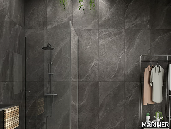 WALES ANTRACITE - Porcelain stoneware wall/floor tiles with stone effect _ MARINER