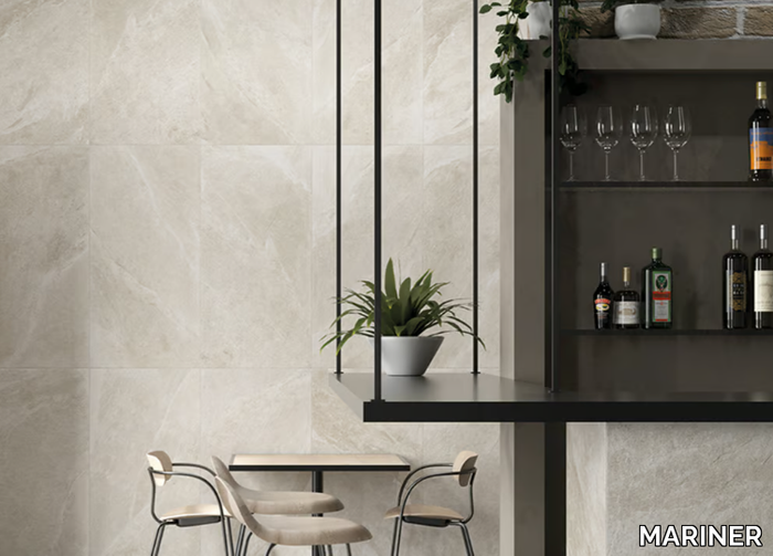 WALES WHITE - Porcelain stoneware wall/floor tiles with stone effect _ MARINER