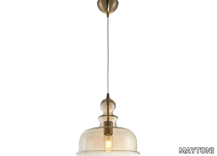 TONE - Adjustable glass pendant lamp _ MAYTONI