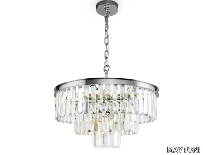 REVERO - Glass chandelier with crystals _ MAYTONI