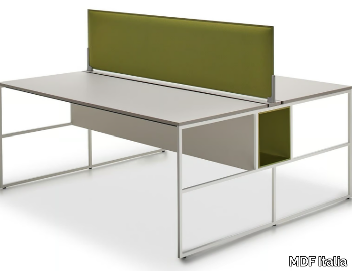 20.VENTI - Rectangular Fenix-NTM® office desk _ MDF Italia