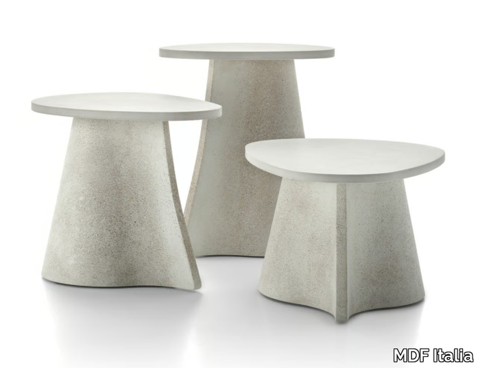 FOSSIL - Fiber cement coffee table _ MDF Italia