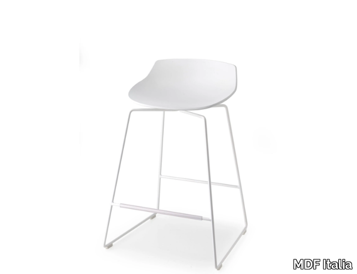 FLOW STOOL - Sled base stool _ MDF Italia