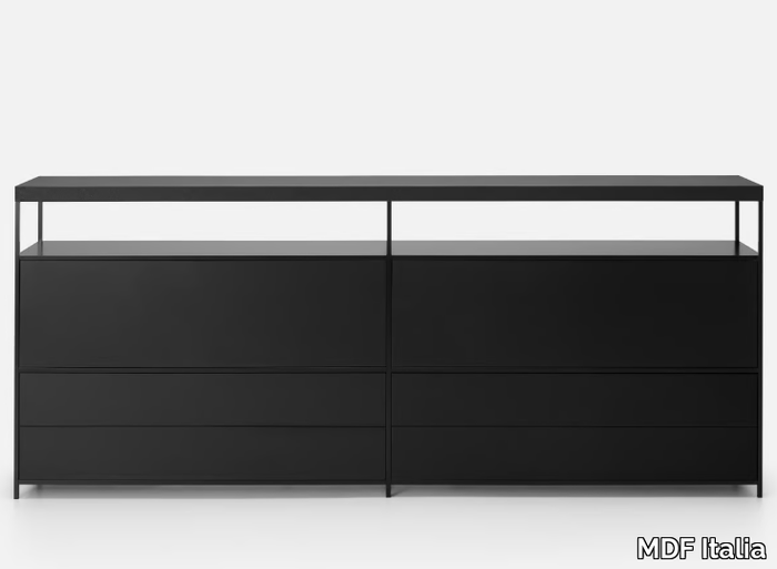 MINIMA 3.0 SIDEBOARD - Sideboard with flap doors with drawers _ MDF Italia