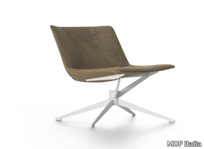 NEIL - Fabric armchair with 4-spoke base _ MDF Italia