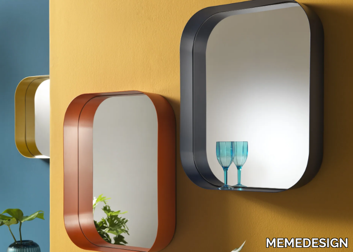 DILETTA - Rectangular wall-mounted mirror _ MEMEDESIGN