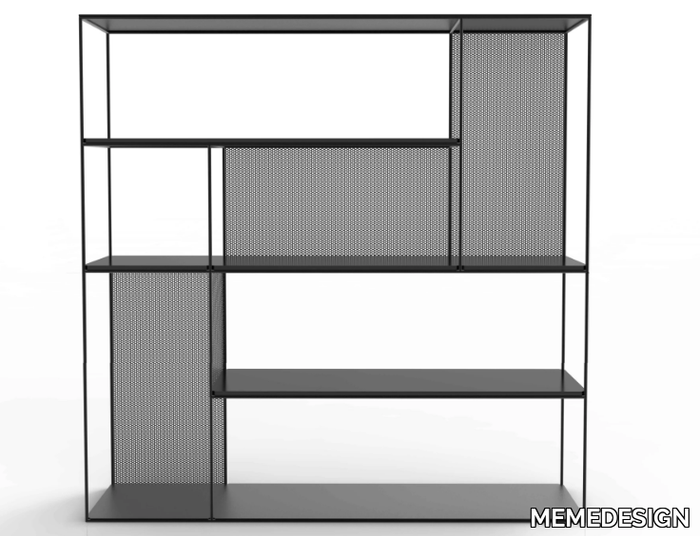 SARABI - Glass and steel bookcase _ MEMEDESIGN