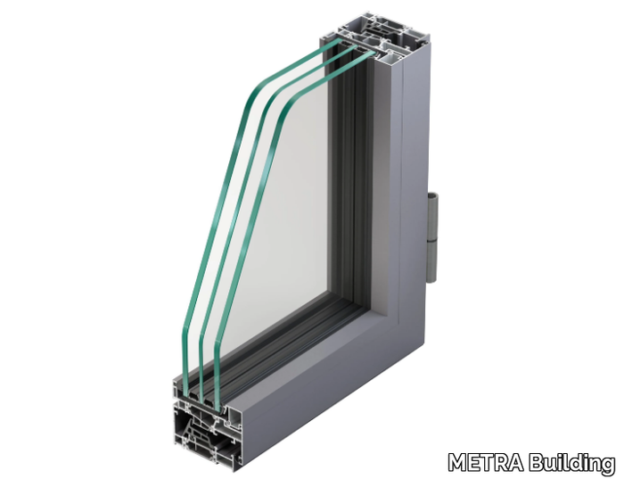 NC 65 HES SLIM - Aluminium casement window _ METRA Building