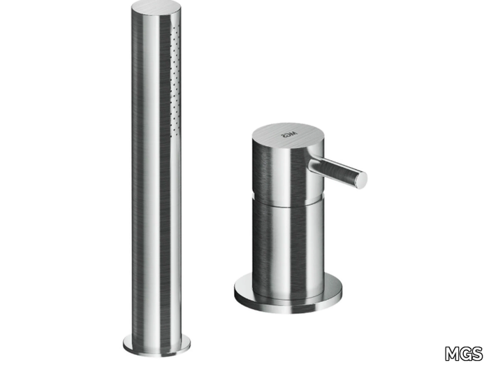 MB509 - 2 hole stainless steel bathtub mixer with hand shower _ MGS