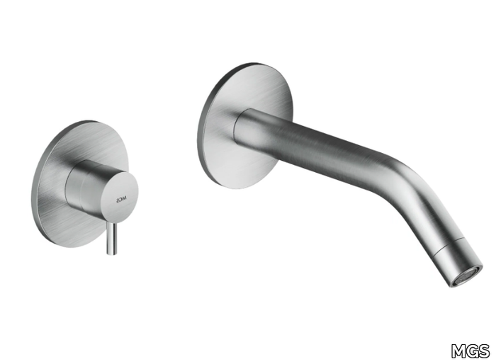 MB511 - 2 hole wall-mounted stainless steel bathtub mixer _ MGS