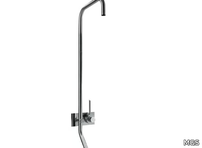 CB437 - Wall-mounted thermostatic shower panel _ MGS